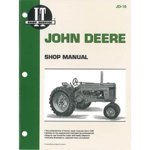 Aftermarket Fits JD10 Shop Manual IAndT Fits John Deere Tractors 50 60 70 JD-10 - main